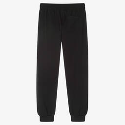 Moschino Kid-Teen-Teen Black Cotton Logo Joggers | Childrensalon Outlet