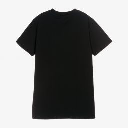 Moschino Kid-Teen-تيشيرت تينز قطن لون أسود | Childrensalon Outlet