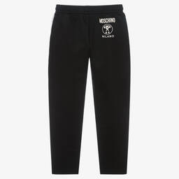 Moschino Kid-Teen-Teen Black Logo Joggers | Childrensalon Outlet