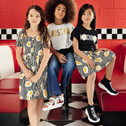 Moschino Кид-Тин-Черные кроссовки-носки для подростков | Childrensalon Outlet