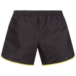 Moschino Kid-Teen-Teen Black Logo Swim Shorts | Childrensalon Outlet