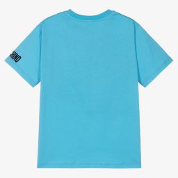 Moschino Kid-Teen-Teen Blue Bear T-Shirt | Childrensalon Outlet
