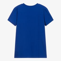 Moschino Kid-Teen-تيشيرت تينز قطن جيرسي لون أزرق | Childrensalon Outlet