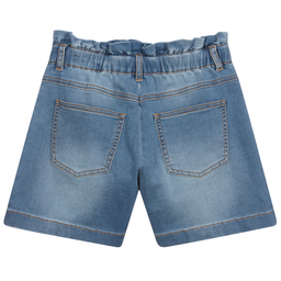 Moschino Kid-Teen-شورت تينز ولادي قطن جيرسي لون أزرق | Childrensalon Outlet
