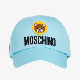 Moschino Kid-Teen-كاب تينز قطن تويل لون أزرق | Childrensalon Outlet