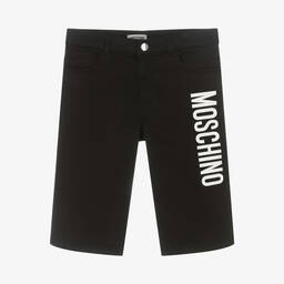 Moschino Кид-Тин-Черные хлопковые шорты | Childrensalon Outlet