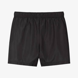 Moschino Kid-Teen-Teen Boys Black Double Smiley Logo Swim Shorts | Childrensalon Outlet