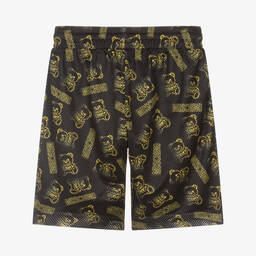 Moschino Kid-Teen-Teen Boys Black Teddy Bear Logo Shorts | Childrensalon Outlet