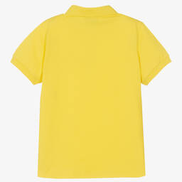 Moschino Kid-Teen-Teen Boys Yellow Double Smiley Polo Shirt | Childrensalon Outlet