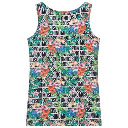 Moschino Кид-Тин-Майка с цветочным рисунком и логотипом для подростков | Childrensalon Outlet