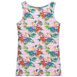 Moschino Кид-Тин-Майка с цветочным рисунком и логотипом для подростков | Childrensalon Outlet