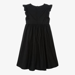 Moschino Kid-Teen-Teen Girls Black Cotton Dress | Childrensalon Outlet