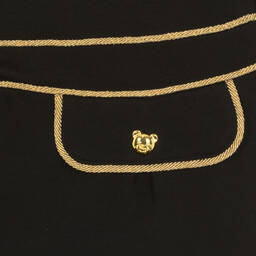 Moschino Kid-Teen-Teen Girls Black Logo Dress | Childrensalon Outlet