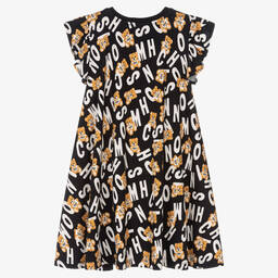 Moschino Кид-Тин-Черно-белое платье для подростков | Childrensalon Outlet