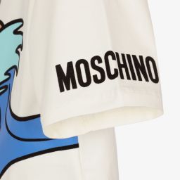 Moschino Kid-Teen-Teen Girls Ivory Bear T-Shirt | Childrensalon Outlet