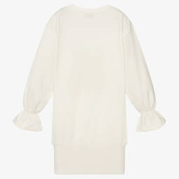 موسكينو Kid-Teen-فستان تينز بناتي قطن جيرسي لون عاجي | Childrensalon Outlet