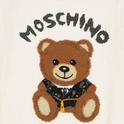 موسكينو Kid-Teen-فستان تينز بناتي قطن جيرسي لون عاجي | Childrensalon Outlet