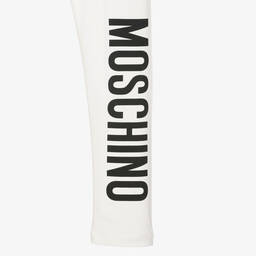 Moschino Кид-Тин-Кремовые легинсы для девочек-подростков | Childrensalon Outlet