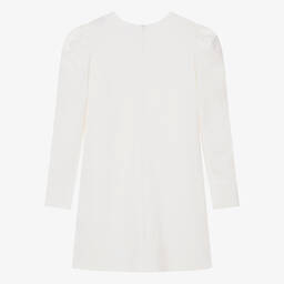 Moschino Kid-Teen-فستان عاجي اللون بتطريز ماسي أحمر تينز بناتي | Childrensalon Outlet