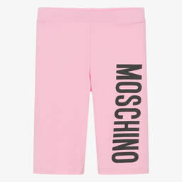 Moschino Кид-Тин-Teen Girls Pink Cotton Cycling Shorts | Childrensalon Outlet
