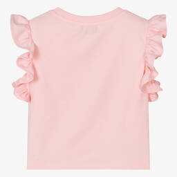 Moschino Kid-Teen-تيشيرت بطبعة فلامينجو قطن جيرسي لون زهري | Childrensalon Outlet