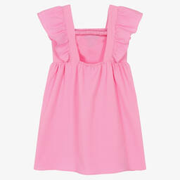 Moschino Кид-Тин-Розовое хлопковое платье | Childrensalon Outlet