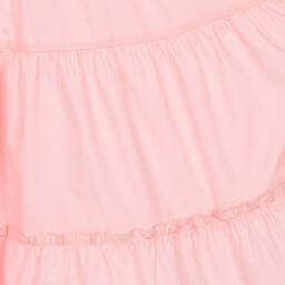 Moschino Kid-Teen-Teen Girls Pink Cotton Midi Dress | Childrensalon Outlet