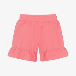 Moschino Kid-Teen-Teen Girls Pink Diamanté Logo Shorts | Childrensalon Outlet