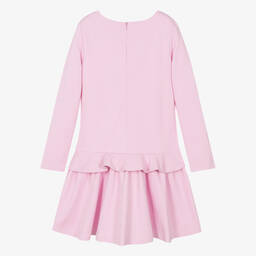 Moschino Kid-Teen-Teen Girls Pink & Gold Bag Print Dress | Childrensalon Outlet