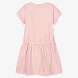 Moschino Kid-Teen-Teen Girls Pink Logo Dress | Childrensalon Outlet
