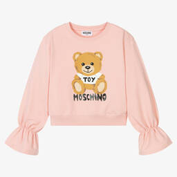 Moschino Кид-Тин-Розовый свитшот для девочек-подростков | Childrensalon Outlet
