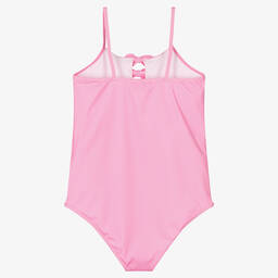 Moschino Kid-Teen-Teen Girls Pink Teddy Logo Swimsuit | Childrensalon Outlet
