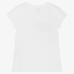 Moschino Кид-Тин-Белая хлопковая футболка | Childrensalon Outlet