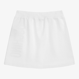 Moschino Kid-Teen-Teen Girls White Logo Skirt | Childrensalon Outlet