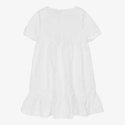 Moschino Кид-Тин-Белое платье с медвежонком | Childrensalon Outlet