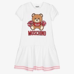 Moschino Kid-Teen-Teen Girls White Teddy Dress | Childrensalon Outlet