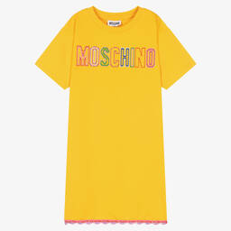 Moschino Кид-Тин-Желтое платье для подростков | Childrensalon Outlet