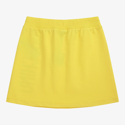 Moschino Kid-Teen-Teen Girls Yellow Logo Skirt | Childrensalon Outlet