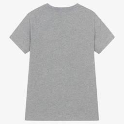 Moschino Kid-Teen-Teen Grey Cotton Festive Bear T-Shirt | Childrensalon Outlet