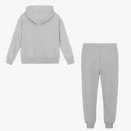 Moschino Кид-Тин-Серый спортивный костюм из хлопка с медвежонком | Childrensalon Outlet