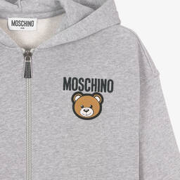 Moschino Кид-Тин-Серый спортивный костюм из хлопка с медвежонком | Childrensalon Outlet