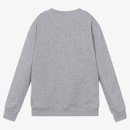 Moschino Kid-Teen-Teen Grey Teddy Sweatshirt | Childrensalon Outlet
