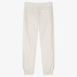 Moschino Кид-Тин-Кремовые хлопковые джоггеры для подростков | Childrensalon Outlet