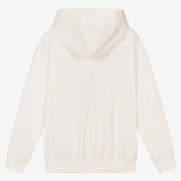 Moschino Kid-Teen-Teen Ivory Snow Teddy Hoodie | Childrensalon Outlet