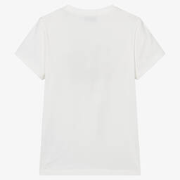 Moschino Kid-Teen-Teen Ivory Teddy Bear T-Shirt | Childrensalon Outlet