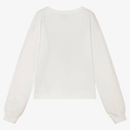 Moschino Kid-Teen-Teen Ivory Teddy Sweatshirt | Childrensalon Outlet