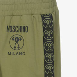 Moschino Kid-Teen-Teen Khaki Green Cotton Joggers | Childrensalon Outlet