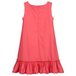 Moschino Kid-Teen-فستان تينز قطن بوبلين لون زهري | Childrensalon Outlet