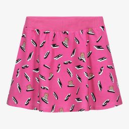 Moschino Kid-Teen-Teen Pink Bear All Over Skirt | Childrensalon Outlet
