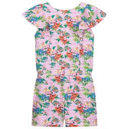 Moschino Kid-Teen-بلاي سوت تينز بناتي قطن جيرسي لون زهري | Childrensalon Outlet